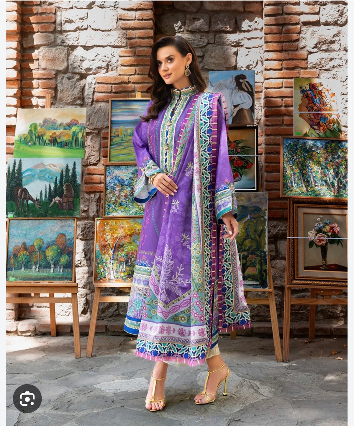 Mushqb Rawsilk Purple