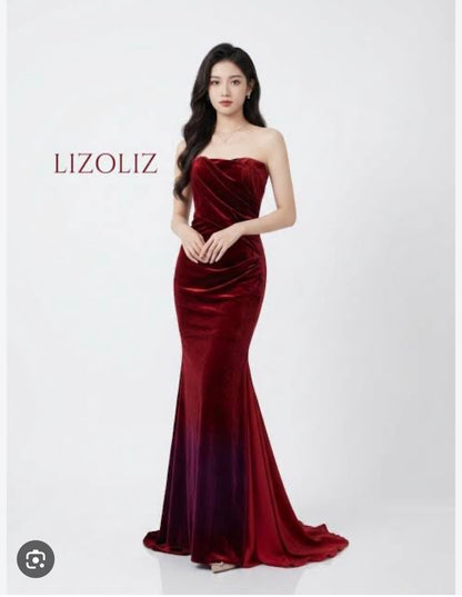 Pure Velvet 2piece Ruby Red