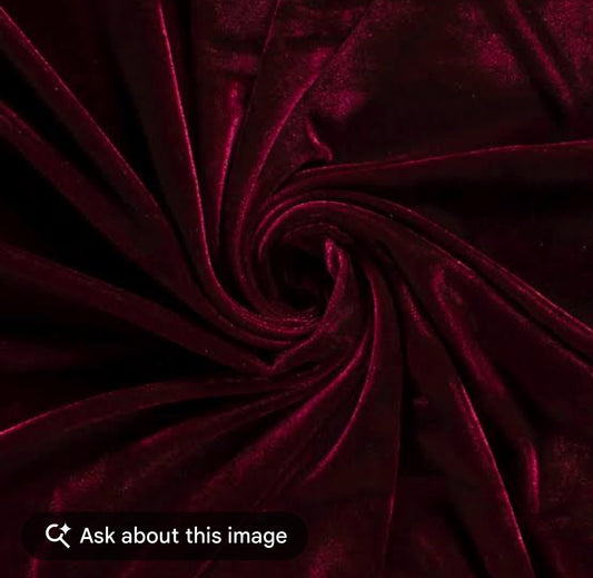 Pure Velvet 2piece Maroon