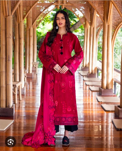 Mushq Hemline Dark Pink