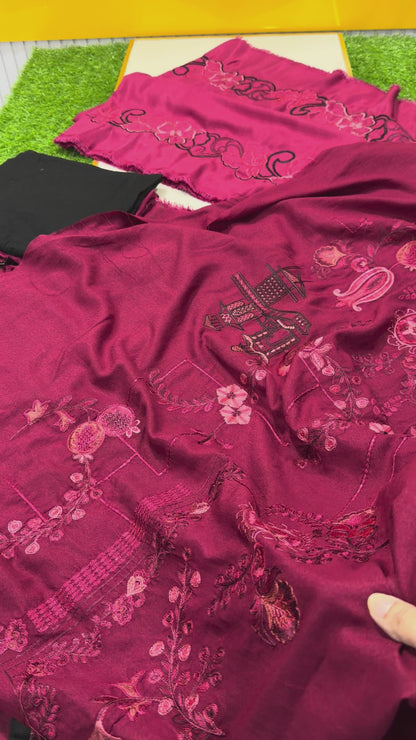 Mushq Hemline Dark Pink